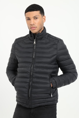 Dufy Siyah Kapitone Slim Fit Erkek Mont -25288 Siyah
