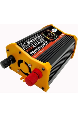 Sones Legend Iıı Nesil Dc12v - Ac220v 6000w Led Ekranlı Araç Güç Çeviricisi Siyah
