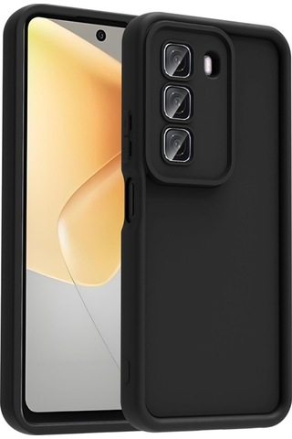 İnfinix Hot 50 4g Kılıf Esnek Ve Yumuşak Dokulu Telefonu Çizmeyen Soft Silikon Kapak Royal Case/ananas Siyah