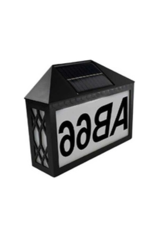 Ebitda Yüksek Parlaklık Beyaz Işık, Güneş Enerjili Ev Numarası Işığı, Ip55 Su Geçirmez, 4 Set Numara-harf Seti