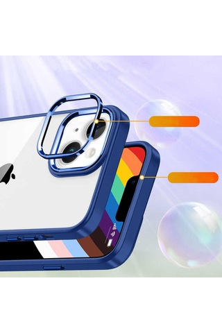Apple iPhone Uyumlu 14 Csm Zore Flora Kılıf sierra Mavi