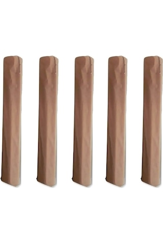 5 Adet Halı Hurcu Kılıfı Poşeti 220x40cm (Max. 6m2 Halı İçin) Bej
