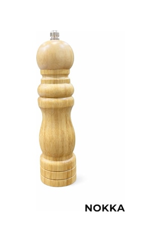 Bambu Gövdeli Komple Ahşap Tuz Karabiber Değirmeni Baharat Öğütücüsü Büyük Boy 20 Cm Diğer