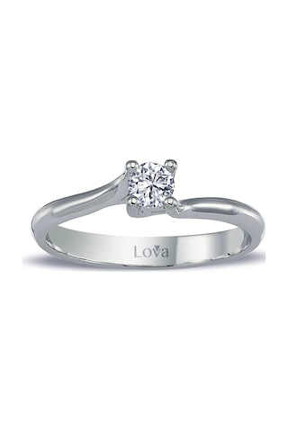 Lova H Renk 0,19 Karat Pırlanta Tektaş Yüzük - 1070177