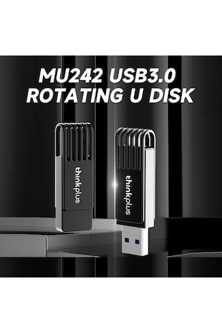 Novahub Thinkplus Mu242 360 Döner Metal Usb 3.0 Flash Bellek - Yüksek Hız, Geniş Uyumluluk, Koruma Kılıfı İle