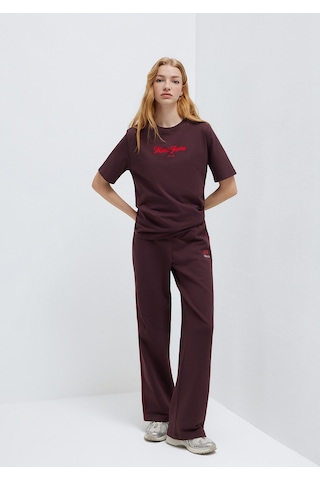 Mavi - California Baskılı Bordo Eşofman Altı 1011201-70223 Bordo