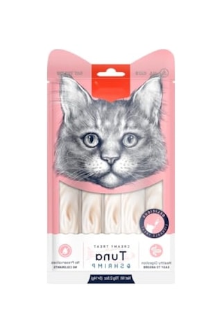 Ton Balığı Ve Karidesli Sıvı Kedi Ödülü 5'li Paket 14 Gr 100 G