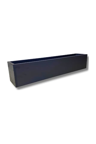 Cihan Çiçekçilik Antrasit Ahşap Mdf Saksı 100x20x15 Cm Iç Mekan Saksısı Çok Renkli