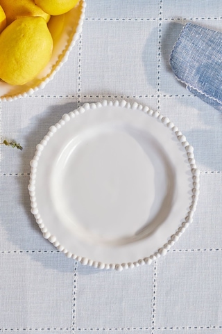 Karaca Perla Melamin Pasta Tabağı 23 cm Beyaz