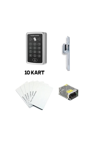 Electrimax QP140 Şifreli Elektrikli Bas Aç Kapı Kilidi + 10 Kart