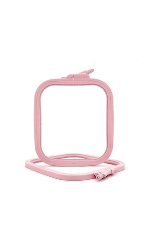 Pembe Küçük No:2 Plastik Kare Nakış Kasnağı, Çapraz Dikiş Çemberleri, Zımba İğne Halkası, Kendin Yap El