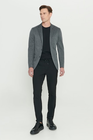 Ac&Co / Altınyıldız Classics Erkek Antrasıt 360 Her Yöne Esneyen Slim Fit Dar Kesim Mono Yaka Desenli Blazer Ceket Antrasıt Antrasit
