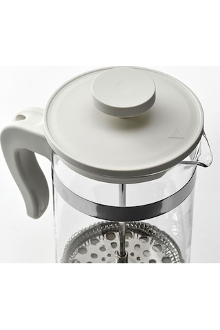 Ikea Upphetta French Press, Paslanmaz Çelik-kırık Beyaz, 1 Lt