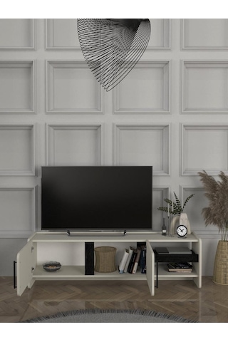Venera Tv Sehpası Kumtaşı - Senkronsiyah 150 Cm Safir