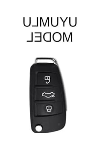 Autohan Keys Audi A1 A3 A4 A5 A6 A7 Q3 Q5 Q7 Serisi Nano Anahtar Koruma Kılıfı, Siyah-altın