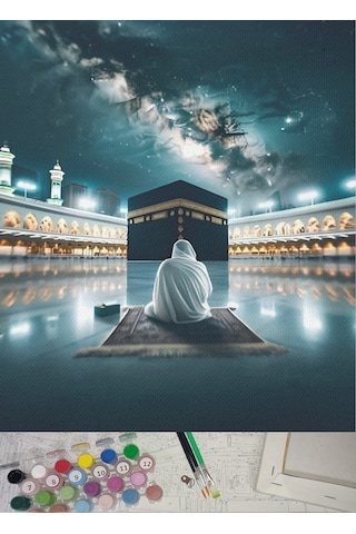 Moranka Sayılarla Boyama Hobi Seti Çıtalı 40x50 Cm - Kabe