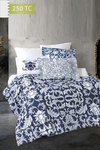 Varol 250 Tc Bambu Karışımlı Pamuk Saten Nevresim Takımı Tek Kişilik - Capri Çok Renkli