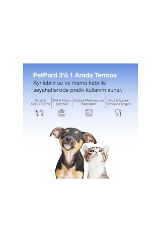 Petpard Termos 3 In 1 Mavi