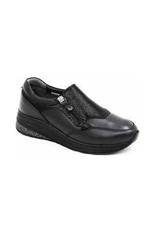 Forelli Melda 30009 Kadın Comfort Ayakkabı - Siyah-siyah Siyah