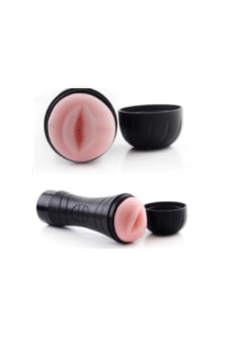 Hızlı Express Realistik Büyük Boy Kablosuz Titreşimli Saklama Kaplı Suni Yapay Vajina Mastürbatör