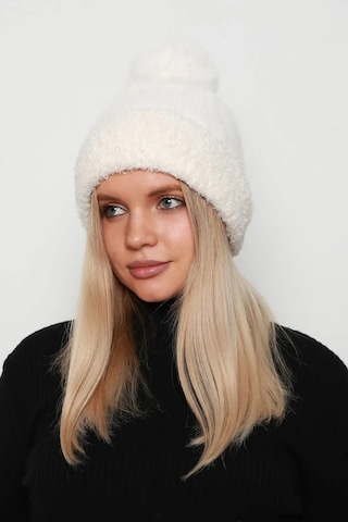 Ponpon Detay Kadın Bere 1136 Ekru Ekru