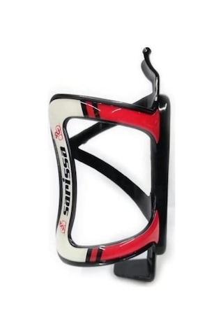 Elite Loli Bisiklet Matarası 600ml Loli Performance Bisiklet Suluğu + Matara Kafesi Siyah - Kırmızı