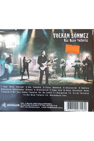 Plak Değildir Cd Dir Cd Volkan Sönmez Biz Bize Yeteriz Cd