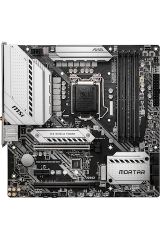 MSI MAG B460M Mortar Wi-Fi Intel B460 2933 MHz DDR4 Soket 1200 mATX Anakart