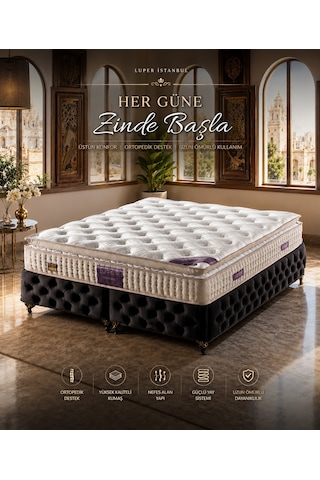 Luper Ultra Ortopedik Bel ve Sırt Destekli İstanbul Lu x uria Pedli Roll Pack Yaylı Yatak