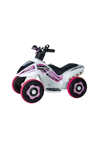 Uj Toys Prenses 6 V Akülü Atv Beyaz - Pembe