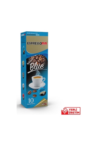 Espressomm® Tchibo Cafissimo Makineleri İle Uyumlu Blue Kafeinsiz Kapsül Kahve 10'lu