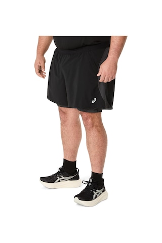 Asics Road 2n1 5ın Short Erkek Siyah Gri Şort 2011d245-001 Siyah