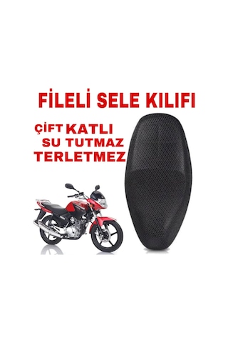 Yamaha Ybr 125 3D Çift Katlı Fileli Motosiklet Sele Koltuk Kılıfı