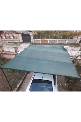 Morilu Araba Gölgelik File - Otopark Gölgelik - Yeşil File 95'lik Şeritli Halkalı - Otopark Gölgeliği
