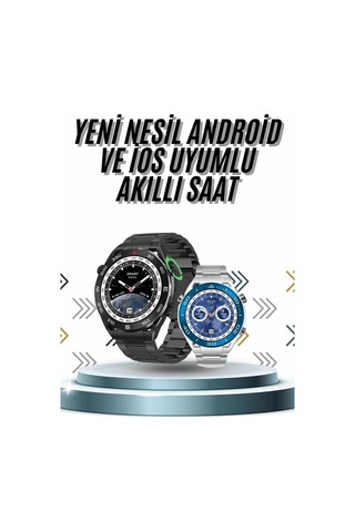 Mey İthalat Akıllı Saat 1.62 İnç Ultimate Nabız Sensörlü Sesli Görüşme Yapabilen Yeni Nesil