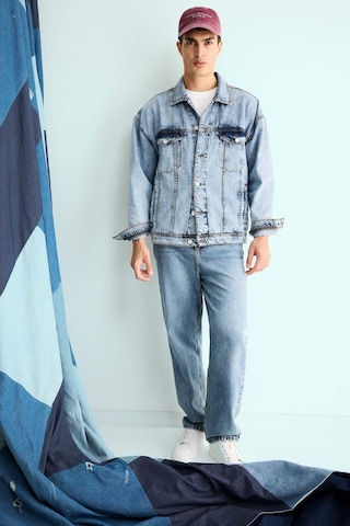 Defacto Oversize Geniş Kalıp Düğmeli Denim Ceket F4737ax25aunm39 Mavi