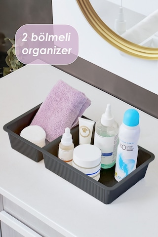 Porsima Wh-72 Antrasit 2 Bölmeli Çok Amaçlı Düzenleyici Organizer Antrasit