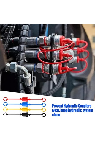 Xurunkeji Iso7241-a Iso-a Hidrolik Bağlantı Elemanı Erkek Toz Kapağı Ve Dişi Tapa Kapağı, Hidrolik Tapa Kapağı Bağlantı Seti B