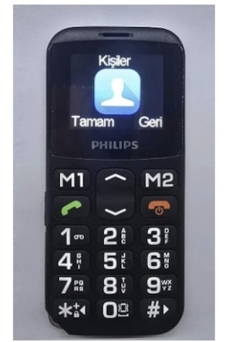Philips E168 Büyük Tuşlu Cep Telefonu İthalatçı Garantili