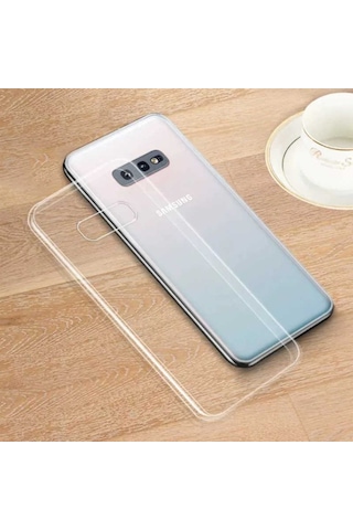 Samsung Uyumlu Galaxy S10E Kilif Seffaf Silikon Hibrit Case 390885452