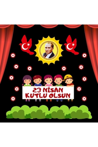 23 Nisan Kutlu Olsun Pano Süsü 03