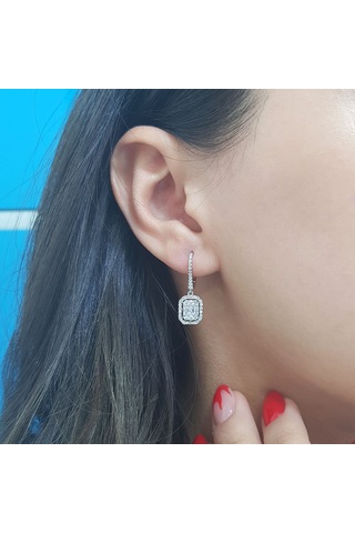 Lova 0,93 Karat Baget Pırlanta Küpe - 3030048