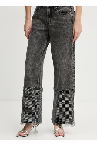 Karl Lagerfeld Jeans Antrasit Kadın %100 Pamuk Denim Pantolon A1w10039