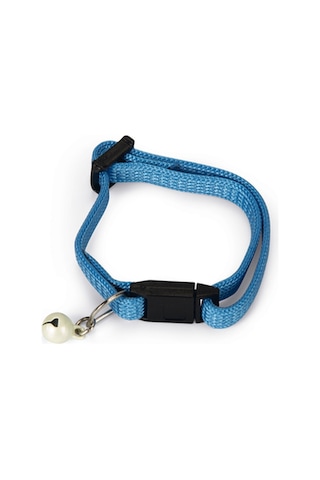 Hnrlıshp Beeztees Yavru Kedi Boyun Tasması, Zilli, Mavi, 15-22cm