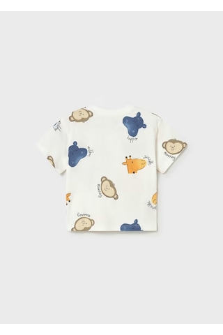 Mayoral Erkek Bebek T-shirt 1014 Krem