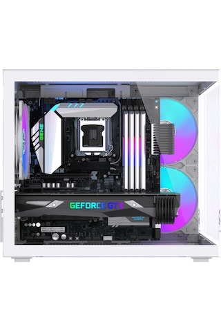 Hiper Akvaryum Cube 3x Rgb Fan M-atx Gaming Bilgisayar Kasası