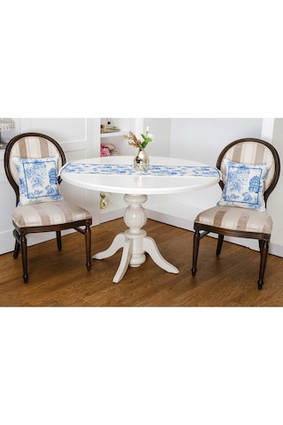 Festival Baskılı Kumaş Kreme Mavi Runner Kırlent Seti 3 Parça 135x50 Cm 1374 Kırmızı Festival Baskılı Kumaş Kreme Mavi Runner Kırlent Seti 3 Parça 135x50 Cm 1374 Kırmızı