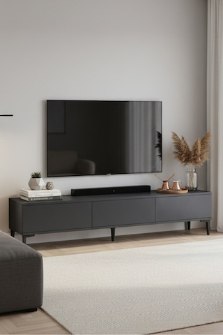 Tsa1899a Aplos Tv Stand, Tv Sehpası Antrasit 180cm