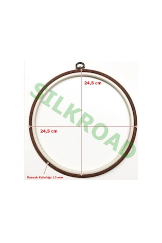 Nurge No:5 Yuvarlak Plastik Pano Kasnağı - 24.5cm - 10mm NO:230-5