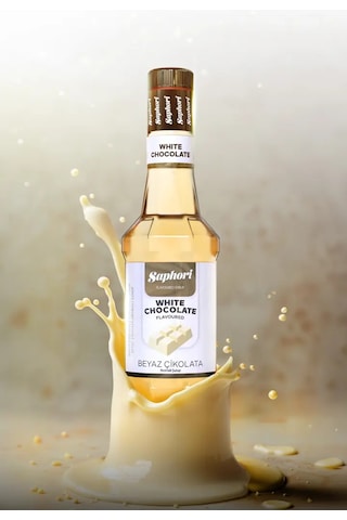 Saphori Beyaz Çikolata Aromalı Kokteyl Şurubu Beyaz Çikolata Şurubu 700 Ml